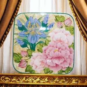 LESAL Vintage hand painted plate.  Excellent condition.  Please see all photos a